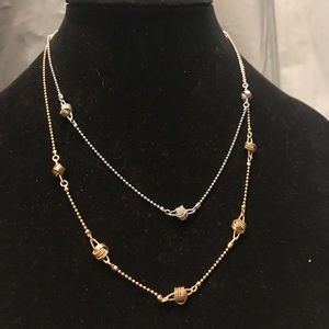 Cabi layered metal necklaces